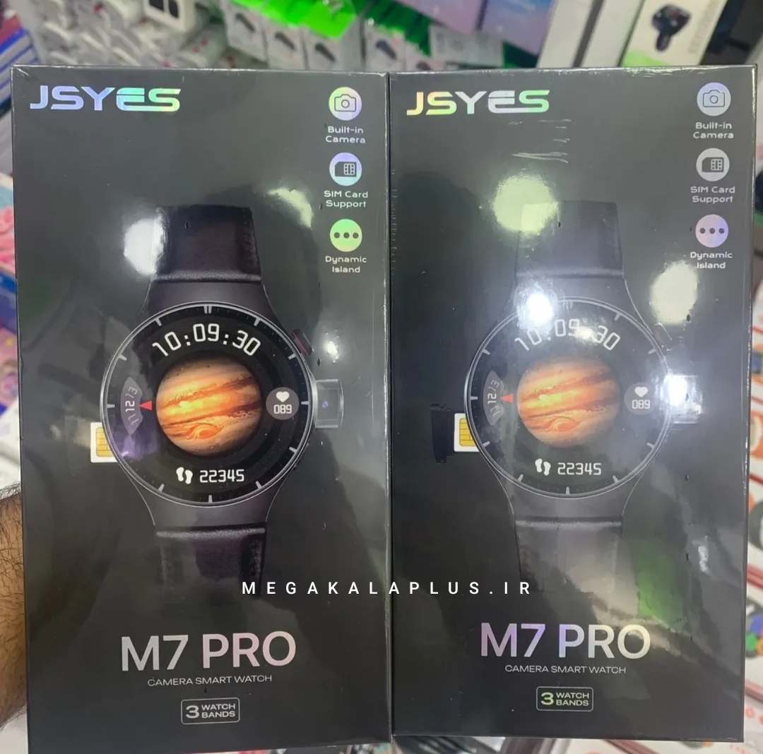 ساعت هوشمند JSYES مدل M7 PRO صفحه گرد با دوربین