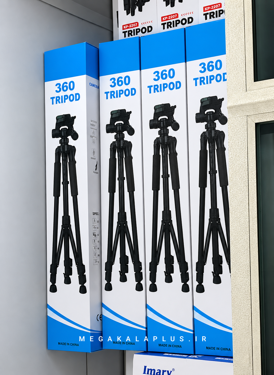 سه پایه گوشی و دوربین TRIPOD 360 تنظیم ارتفاع تا حدود 1.50 متر