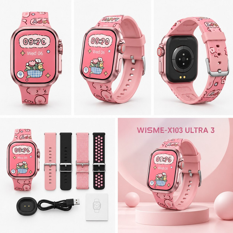 ساعت هوشمند بچگانه ویسمی مدل WISME-X103 ULTRA 3